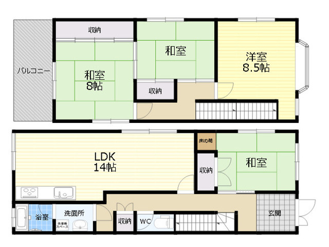 4ldk 1階 生駒郡安堵町大字東安堵の空室状況 賃貸住宅サービス